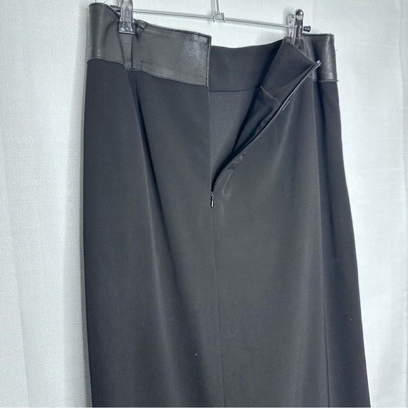 Annette Gortz midi maxi skirt neutral virgin wool leather lagenlook minimalist - Picture 8 of 10